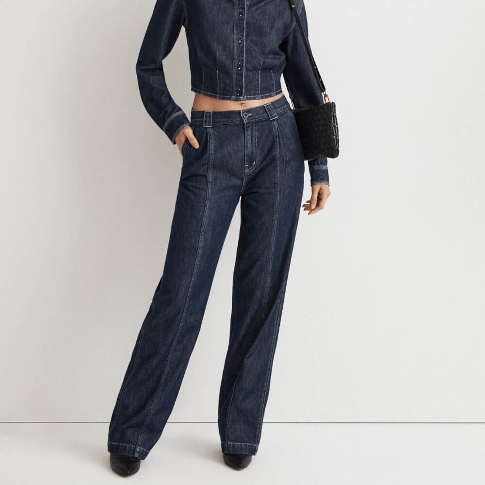 Madewell “The Perfect Vintage Wide Leg Jean” in Dovehill Wash